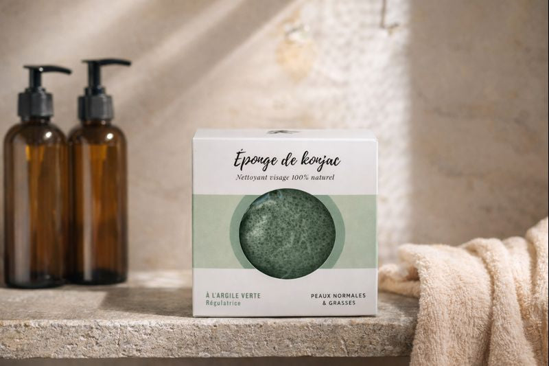 2 Éponges Konjac à La Menthe Poivrée – Visage – Problèmes De Peau